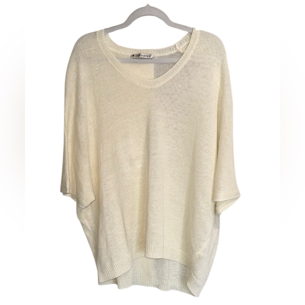 Mansted Danish Linen Oversized Tunic Cream Large